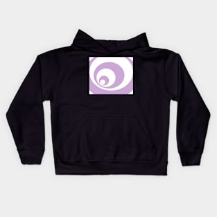 Abstract pattern - purple and white. Kids Hoodie